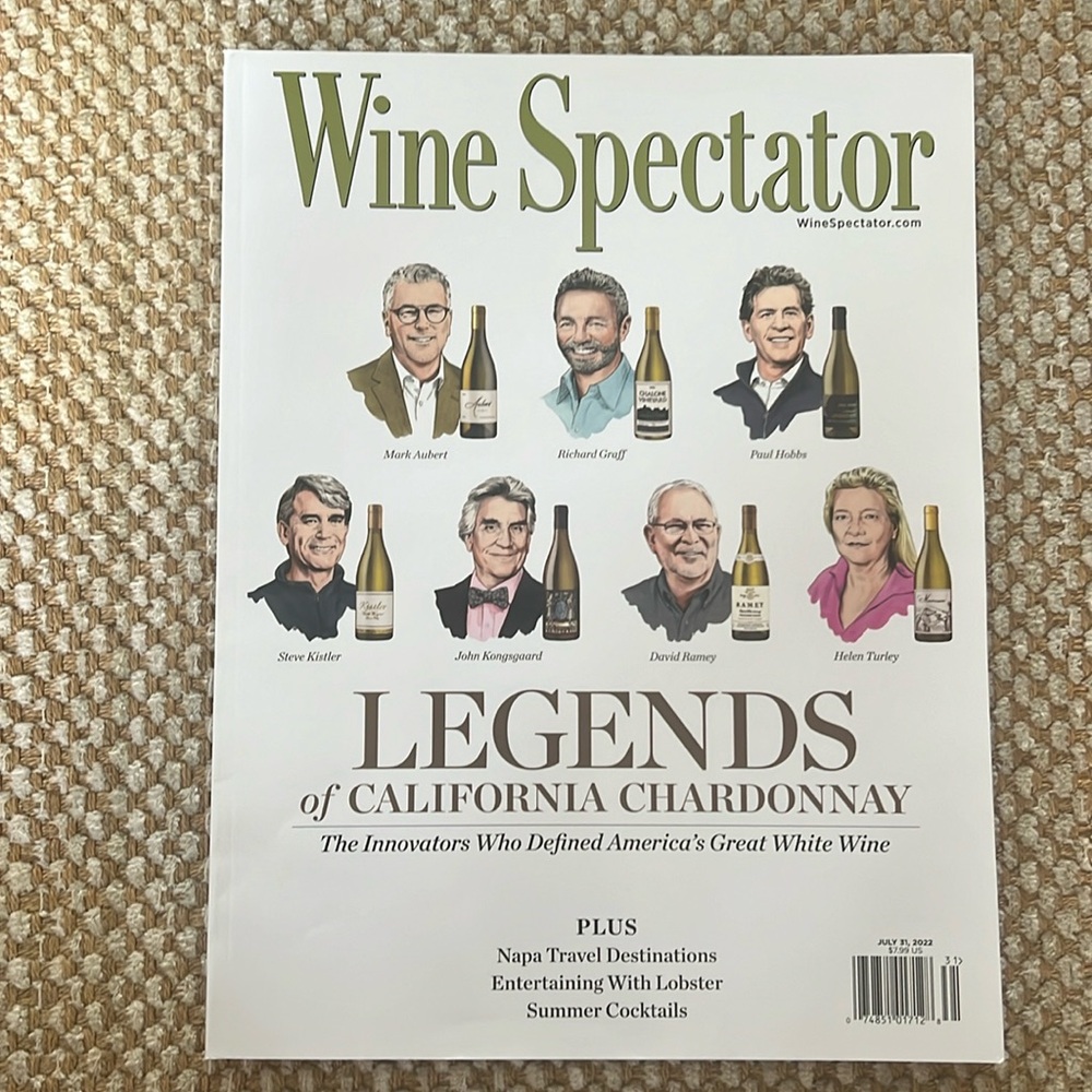 Wine Spectator- Legends of California Chardonnay